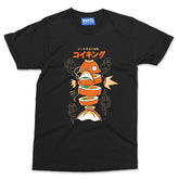 Sushi Carp Anime Fish T-shirt Funny Japanese Fish Sushi Food Lover Tourist Gift